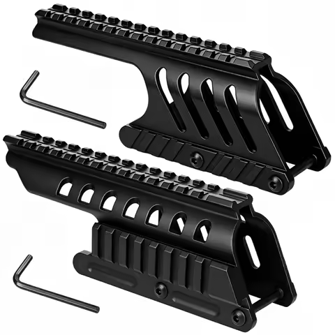 Shotgun Saddle Scope Mount Adapter 14 Slots Picatinny Rail Mount Base Hunting Gun Light Scope Riser