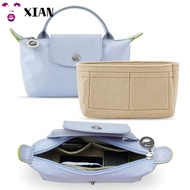 XIANSTORE Insert Bag, Multi-Pocket Storage Bags Linner Bag, Durable Travel Felt Portable Bag Organizer Longchamp Mini Bag