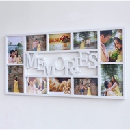 10 Slot Photo Frame Wall Decor Memories Photo Frame Size 3R 4R Aesthetic
