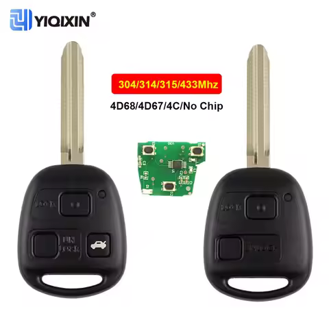 304/314/315/433Mhz Remote Car Key For Toyota Yaris Camry Corolla Avensis Carina Rav4 Prado Tarago Le
