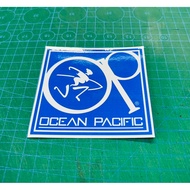 Ocean pacific sticker print ready stock