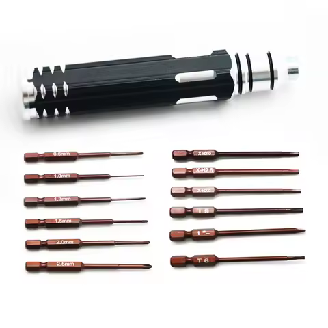 Rc Tool 12 in 1 RC Hard Alloy Screwdriver Set Removal Tools for RC DIY Drone Helicopter Rc Toys