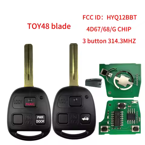 Jingxin HYQ12BBT 314.3MHz 4D67/68/72 G Chip TOY40 Car Key 89070-48821 For Lexus RX330 RX350 RX400H L