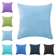 30x50 40x40 45x45 50x50 55x55 60x60 65x65 70x70 cm Colorful Plain Soft Velvet Faux Suede Cushion Cover Square Throw Pillow Case Home Sofa Room Car Office Chair Decor