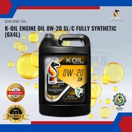 K-OIL Engine Oil 0W-20 SL/C Fully Synthetic (6X4L)
