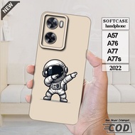 OPPO A57 Case -OPPO A76 -OPPO A77 -OPPO A77s _Cool, flexible, elastic, black silicone casing