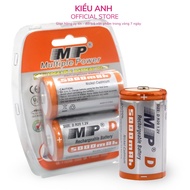 Vỉ 2 Viên pin đại D sạc MP dung lượng cao 5000maH Pin   - VPP Kiều Anh