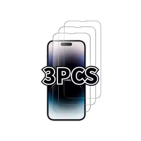 3PCS HD Tempered Glass Screen Protector For IPhone 13 12 11 Pro Max 15 14 Plus Screen Protective For