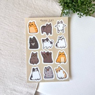 Meme / Cat / Meme cat/ 猫 / sticker sheet / cute / planner / notebook sticker / Unique sticker / deco