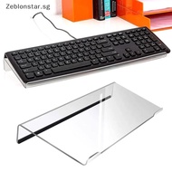 【Zeblonstar】 Acrylic Computer Keyboard Stand 78-Keys Keyboard Riser Lift Tray Non-slip Transparent D