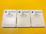 幸運小兔 原廠 PS2記憶卡 白色 PS2遊戲記憶卡 SONY 記憶卡 PlayStation2 主機專用