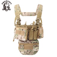SINAIRSOFT Tactical Modular Chest Gear Vest Outdoor CS War Game Tactical Vest Nylon Bag MOLLE Waist 
