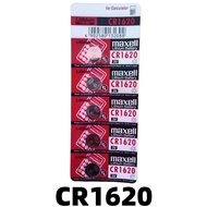 Maxell Bateri Lithium CR2032 CR2025 CR2016 3V 5pcs/card untuk Jam Tangan Kalkulator Remote Control B