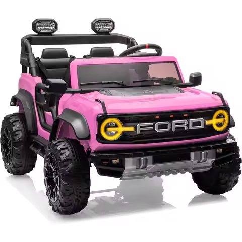 24V Ride on Toys for Big Kids, Licensed Ford Bronco Raptor 2 Seater Ride on Cars with Remote Control