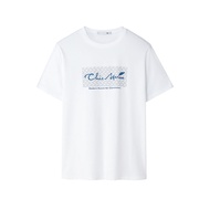 HLA Men's Cotton Loose Breathable Printed Short Sleeve T-shirt