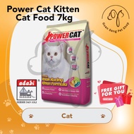 POWER CAT Kitten Cat Food Makanan Kucing Kitten Makanan Kucing Adabi 7kg