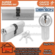 DEKKSON CYLINDER HOUSE DOOR LOCK CYL DC 70 MM SN 3 CHILDREN CYLINDER LOCK DEKSON LOCK KNOB STAINLESS
