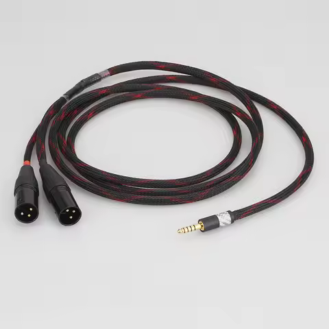 Audiocrast 4.4MM Balanced To 2xXLR Male or Female Upgraded Cable For pha2a wm1a 1z zx300a