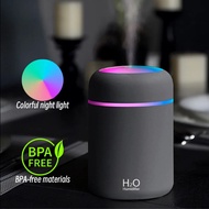 H2O Air Humidifier 300ml Portable Mini USB Aroma Diffuser With Cool Mist For Bedroom Home Car Plants
