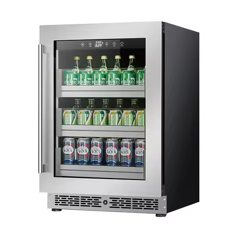 Bar Wine Cooler Cabinet Double Door Commercial Open Chiller Fridge Display Cooler