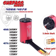 Surpass Hobby KK 4068/4076 Waterproof Brushless Motor 1700/2000/2250KV 5.0mm Shaft for RC 1/8 Drift 