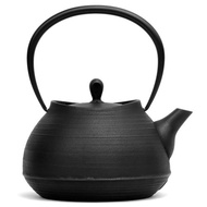 壱鑄堂 南部鐵器 鐵瓶 鐵壺 刷痕1L 黑色 日本製 IH對應