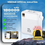 WEKOME Big Portable Fast Charging Power Bank With Large 100000mah Capacity Camping Powerbank WKWP100