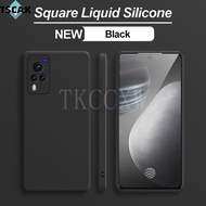 Vivo X60 X70 Pro Plus Case Original Soft Liquid Silicone Square Shockproof Cover