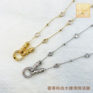 [Amulet Necklace] Luxury Fashion Water Inlaid Amulet Necklace, Chain, Tangka Chain