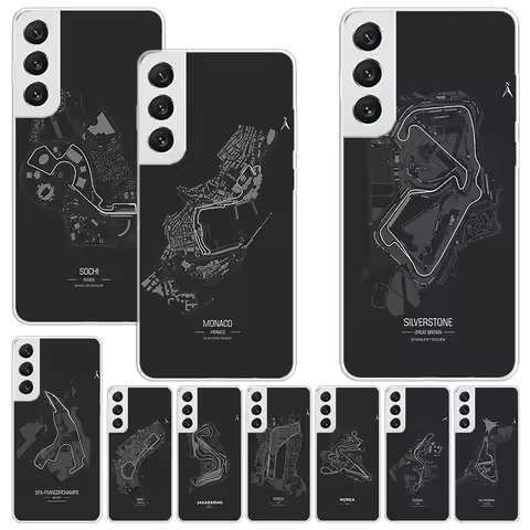 F1 Race Circuits Print Case for Samsung Galaxy Note 20 Ultera 10 Pro 9 8 S10 Phone Shell S9 Plus S8 