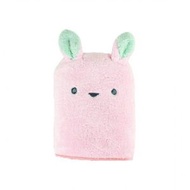 carari - (粉紅)【日本直送】兔仔造型動物大浴巾 Carari-850000461