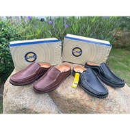 P Leather Shoes Open-Toe CSB Model CM 444 Size 39-45 Brown Color Black