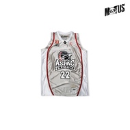 REPLIKA ASPAC JERSEY SILVER #22 DENNY SUMARGO -- PEBASKET SOMBONG