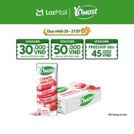 Thùng 48 Hộp Yomost Thạch Trái Cây Hương Dâu (48x180ml)