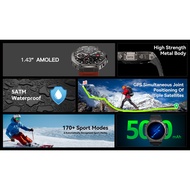 Smart watch Cross-Border Export DM58 New StyleDM58 Outdoor GPS Smartwatch – 1.43″ AMOLED Display, 5A