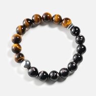 金運石虎眼石925銀水晶手鍊