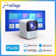 ProGaga Mini Projectors Support 2K 4K Android 10.0 Projector Full HD1080P Proyector 5G WIFI Bluetooth-compatible Beamer