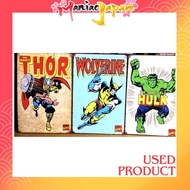 [ Direct from Japan ] [ Retro toys ] [ Used Product ] Tin Billboard American Comic Marvel Point Set Hulk Thor Wolverine