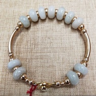 Jade With 10k Gold Bracelet