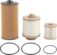 Fuel Filter and Oil Filter Compatible With Ford Vehicle 2003-2007 F250 F350 F450 F550 Super Duty, 20