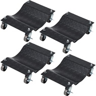 Car Dolly Set of 4, 6000lbs Load Capacity Wheel Dolly 360 Degree Wheels, Upgraded Car Moving Dolly, 
