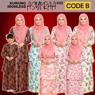 [KOD B - 41.1] Kurung Moden Sedondon Ibu Anak Asyiraa A41 Ironless plussize XS to 4XL 100kg+