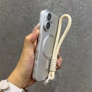 (((with Tether) Suitable for iPhone 16 15 14 11 12 13 Pro Max X XS Max XR 7 8 Plus Matte Magnetic Ph