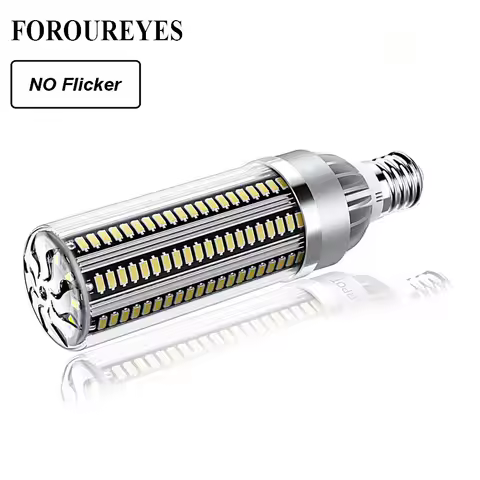 No Flicker LED Bulb E27 AC 85-265V 25W 35W 50W Corn Led Lamp SMD5730 Fan Cooling Aluminum Bombilla L