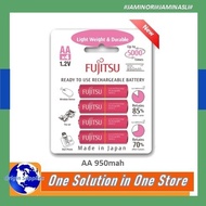 Fujitsu Pink AA 950mah 4Bp Rechargeable Battery Package + Charger