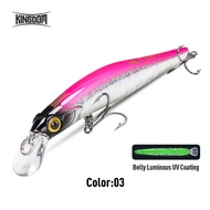 Kingdom Sinking Minnow Bait 60 80 95 105mm Vibrate Sinking Jerkbait Swimbait Magnet Trasnfer Long Ca