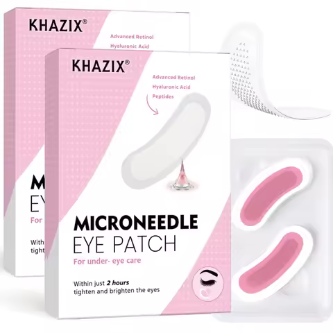 Anti-Wrinkle Retinol Microneedle Eye Patches, Hyaluronic Acid & Peptides, for Crow's Feet Forehead S