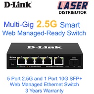 D-Link DMS-F106TS 5-port 2.5G with 1-Port SFP+  Web Manegement Desktop Switch