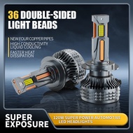 Four Copper Tube 120W led Light Headlight H1 H3 H4 H7 H11 H11 9005 9006