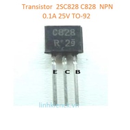(10 pieces) Transistor 2SC828 C828 NPN 0.1A 25V TO-92